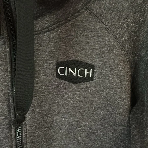 Women’s Cinch Charcoal Hoodie with Black Accents size XL - Picture 2 of 7